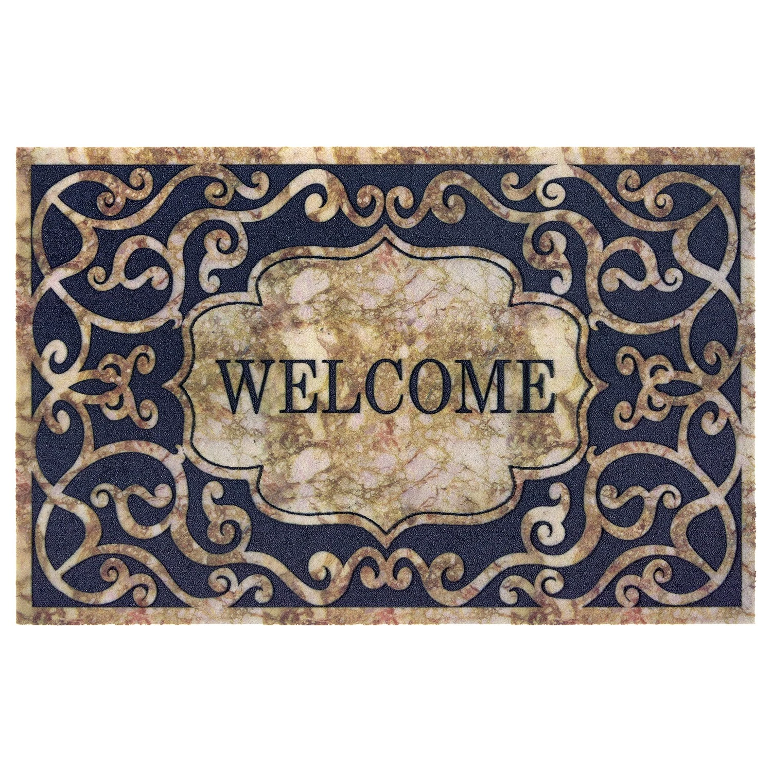 Top Square Paillasson Conteville - Polyéthylène - Noir / Multicolore 3 Top Square Paillasson Conteville - Polyéthylène - Noir / Multicolore