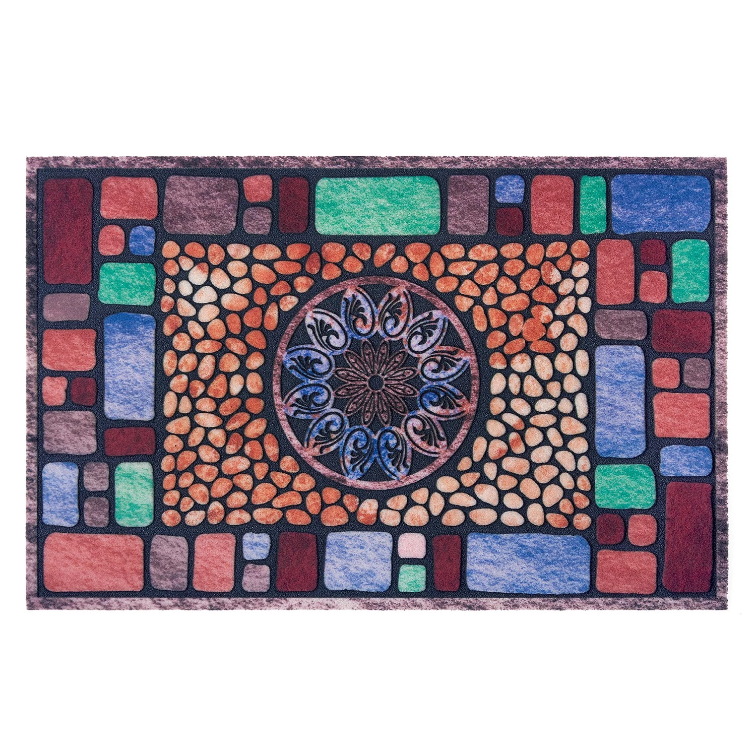 Top Square Paillasson Glisy I - Polyéthylène - Multicolore 3 Top Square Paillasson Glisy I - Polyéthylène - Multicolore