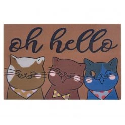 Top Square Paillasson Golbey - Polyéthylène - Marron / Multicolore