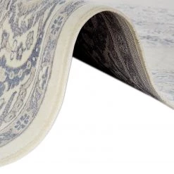 Top Square Tapis Modern Najafabad - Tissu mélangé - Crème / Bleu -Tapis Soldes Boutique 1000248970 210316 09251700048 DETAILS P000000001000248970