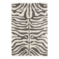 Top Square Tapis épais Lamnay I - Polypropylène - Crème / Noir - 120 x 170 cm