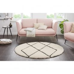 Top Square Tapis épais Lepine II - Polypropylène - Crème / Noir -Tapis Soldes Boutique 1000249034 210316 09290200227 MOOD DETAILS P000000001000249034 mood