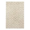Top Square Tapis épais Valbonne I - Polypropylène - Crème / Noir - 120 x 170 cm