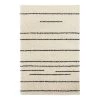 Top Square Tapis épais Gonesse I - Polypropylène - Crème / Noir - 80 x 150 cm