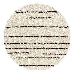 Top Square Tapis épais Gonesse II - Polypropylène - Crème / Noir