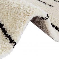 Top Square Tapis épais Gonesse II - Polypropylène - Crème / Noir -Tapis Soldes Boutique 1000249044 210316 09294400258 DETAILS P000000001000249044