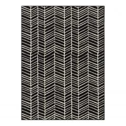 Top Square Tapis Montbron - Polypropylène - Noir - 120 x 160 cm