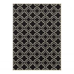 Top Square Tapis Rouillon - Polypropylène - Noir - 80 x 150 cm