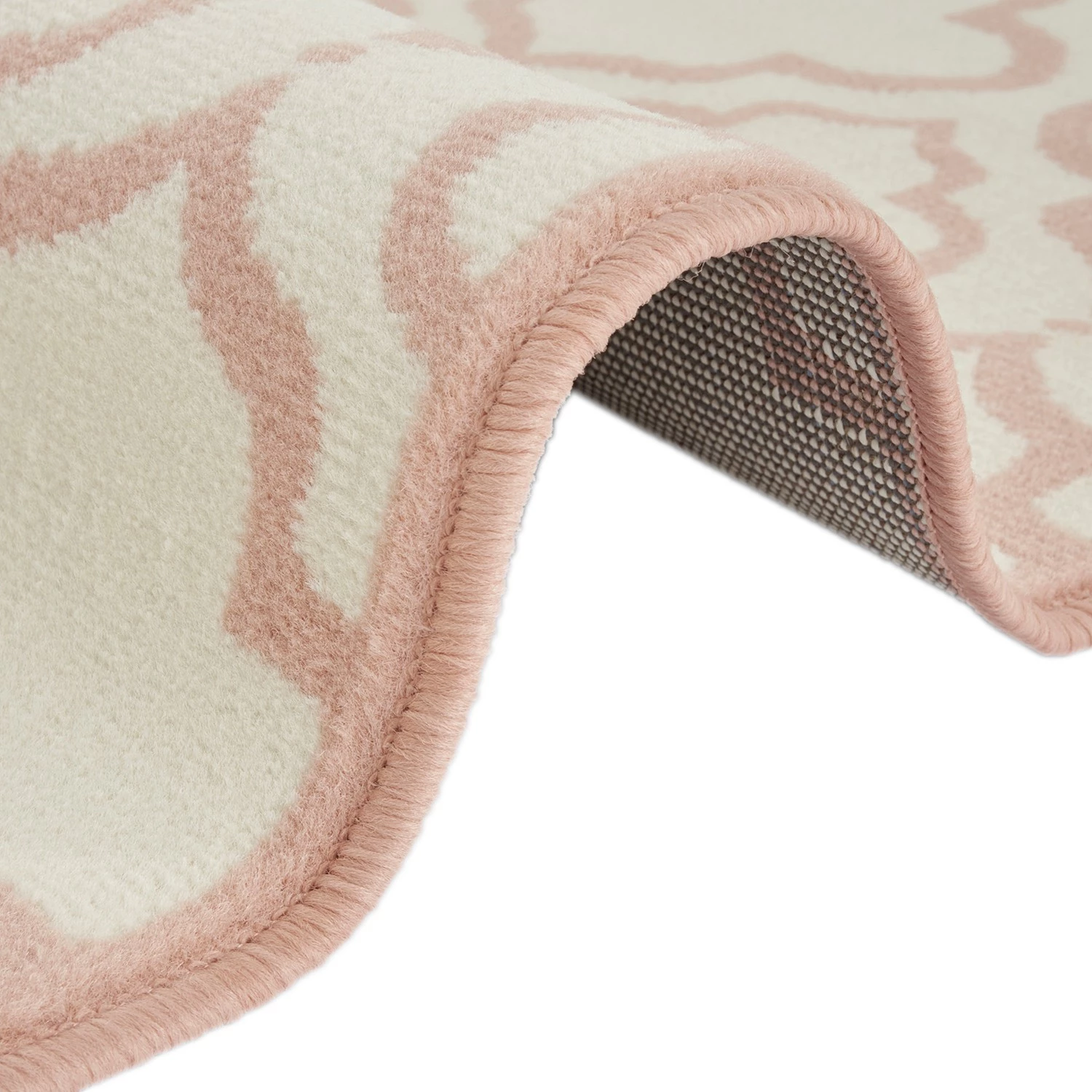 Top Square Tapis de couloir Rouillon - Polypropylène - Rose 4 Top Square Tapis de couloir Rouillon - Polypropylène - Rose – Image 2