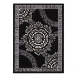 Top Square Tapis Clichy - Polypropylène - Noir - 160 x 220 cm