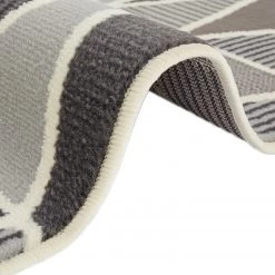 Top Square Tapis Aussillon - Polypropylène - Gris / Jaune moutarde - 120 x 160 cm -Tapis Soldes Boutique 1000249295 210316 09444300976 DETAILS P000000001000249295