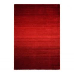 THEKO die markenteppiche Tapis Wool Star - Laine vierge / Polyester - Rouge - 60 x 90 cm
