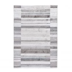 THEKO die markenteppiche Tapis Venice - Viscose / Coton - Gris / Beige - 120 x 180 cm