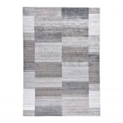 THEKO die markenteppiche Tapis Venice Camel Multi - Viscose / Coton - Gris / Beige - 170 x 240 cm