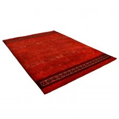 THEKO die markenteppiche Tapis Lori Star I - Laine vierge / Coton - Rouge - 190 x 290 cm -Tapis Soldes Boutique 1000249748 210318 08420300588 DETAILS P000000001000249748