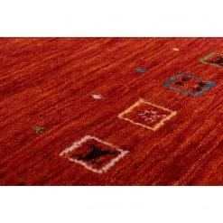 THEKO die markenteppiche Tapis Lori Star I - Laine vierge / Coton - Rouge - 190 x 290 cm -Tapis Soldes Boutique 1000249748 210318 08420300589 DETAILS P000000001000249748
