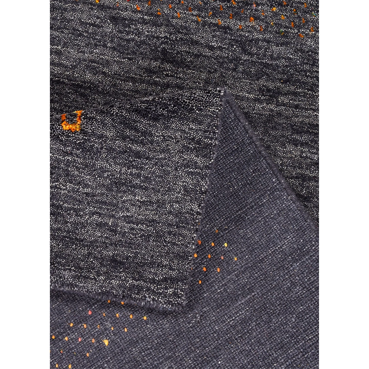 THEKO die markenteppiche Tapis Nebraska - Laine vierge / Coton - Anthracite - 90 x 160 cm 7 THEKO die markenteppiche Tapis Nebraska - Laine vierge / Coton - Anthracite - 90 x 160 cm – Image 5