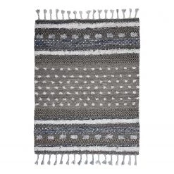 Tom Tailor Tapis Vintage Funky Nate - Laine / Coton - Naturel / Multicolore - 140 x 200 cm