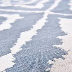 Tom Tailor Tapis d’extérieur Garden Pattern - Fibres synthétiques - Bleu - 123 x 180 cm -Tapis Soldes Boutique 1000250150 210415 14014400930 DETAILS P000000001000250150