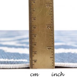 Tom Tailor Tapis d’extérieur Garden Pattern - Fibres synthétiques - Bleu - 123 x 180 cm -Tapis Soldes Boutique 1000250150 210415 14014500931 DETAILS P000000001000250150