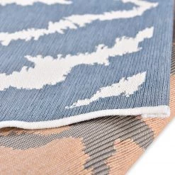 Tom Tailor Tapis d’extérieur Garden Pattern - Fibres synthétiques - Bleu - 123 x 180 cm -Tapis Soldes Boutique 1000250150 210415 14014600932 DETAILS P000000001000250150