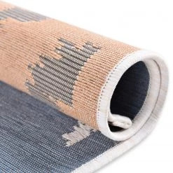 Tom Tailor Tapis d’extérieur Garden Pattern - Fibres synthétiques - Bleu - 123 x 180 cm -Tapis Soldes Boutique 1000250150 210415 14014800933 DETAILS P000000001000250150