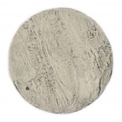 Tom Tailor Tapis en fourrure synthétique Furry II - Fibres synthétiques - Marron clair - Diamètre : 90 cm