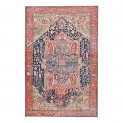 Tom Tailor Tapis Funky Orient Heriz - Tissage à plat - Multicolore - 155 x 235 cm