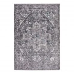 Tom Tailor Tapis Funky Orient Tabriz - Tissé à plat - Gris - 195 x 285 cm