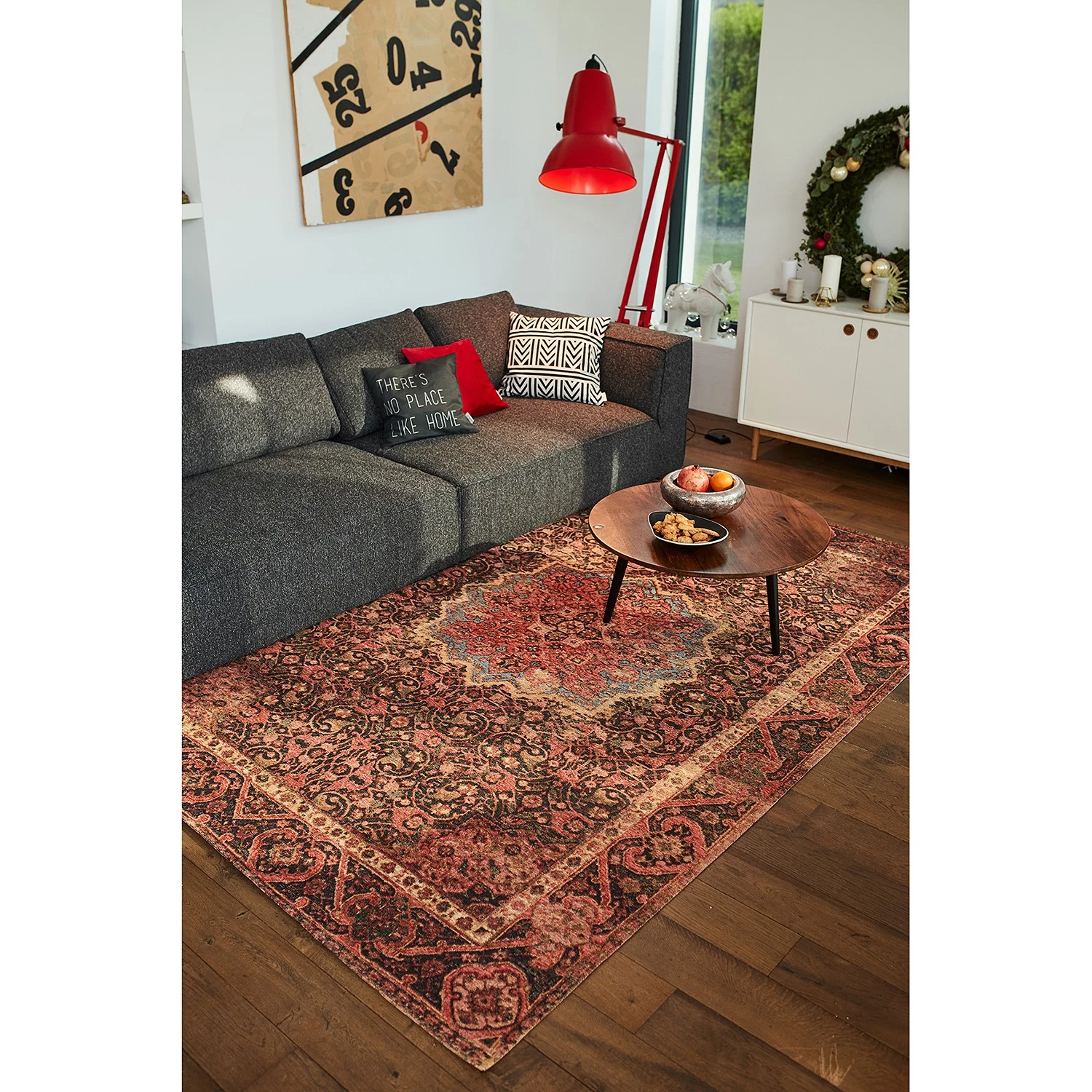 Tom Tailor Tapis de couloir Funky Orient Ghom - Tissage à plat - Rouge - 75 x 290 cm 4 Tom Tailor Tapis de couloir Funky Orient Ghom - Tissage à plat - Rouge - 75 x 290 cm – Image 2