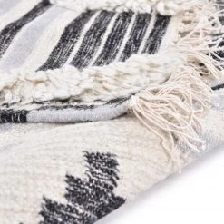 Tom Tailor Tapis Vintage Cozy - Laine / Coton - Noir / Blanc - 160 x 230 cm -Tapis Soldes Boutique 1000250291 210415 14202701801 DETAILS P000000001000250291