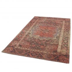 Tom Tailor Tapis Funky Orient Ghom - Tissage à plat - rouge - 155 x 235 cm -Tapis Soldes Boutique 1000250324 210415 14251602024 DETAILS P000000001000250324