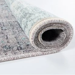 Tom Tailor Tapis de couloir Funky Orient Tabriz - Tissé à plat - Gris - 75 x 290 cm -Tapis Soldes Boutique 1000250340 210415 14272002128 DETAILS P000000001000250340