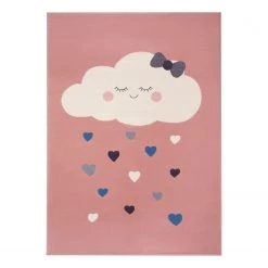 Hanse Home Tapis enfant Lovely Sky - Polypropylène - Rose - 160 x 220 cm