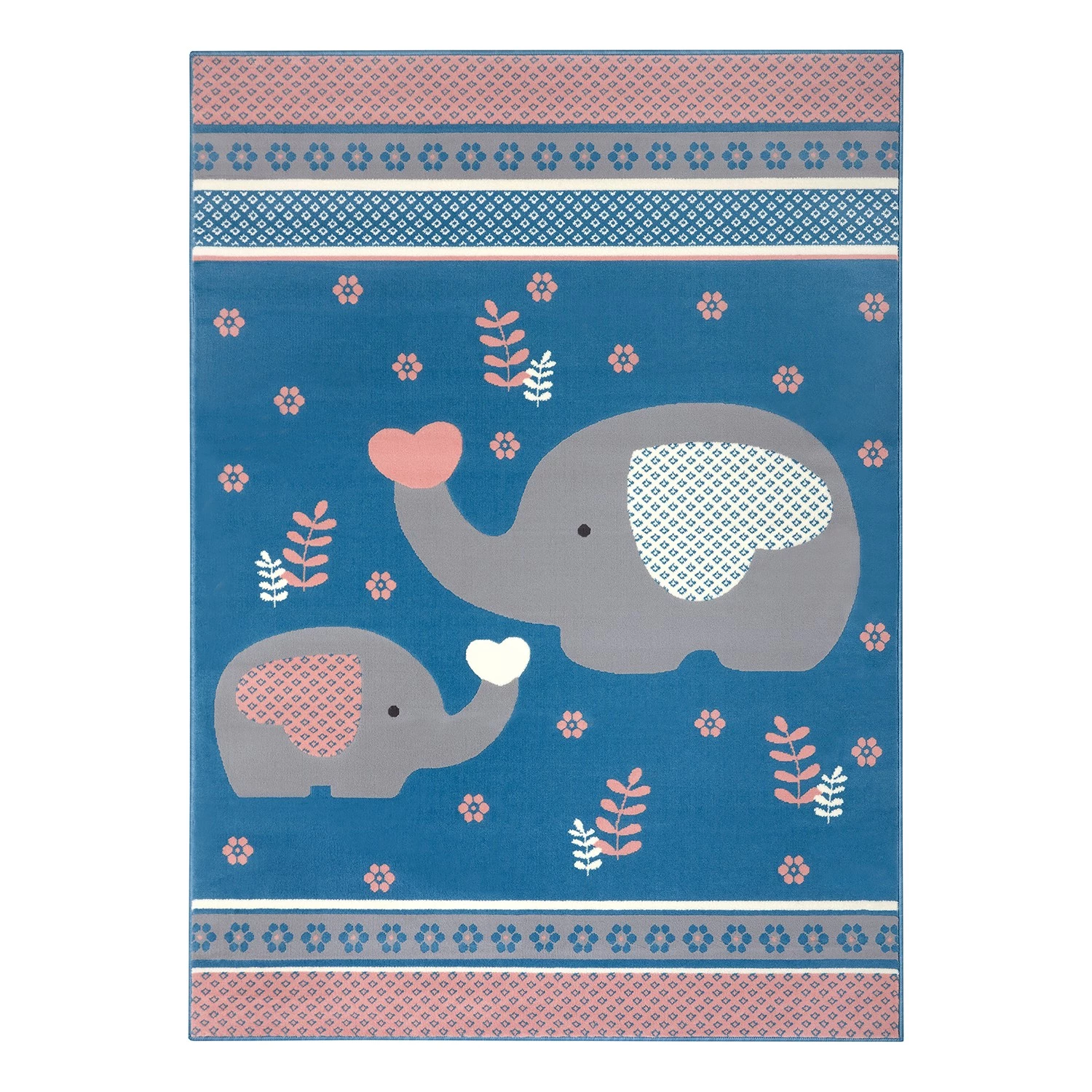Hanse Home Tapis enfant Happy Elefant - Polypropylène - Bleu ciel - 80 x 150 cm 3 Hanse Home Tapis enfant Happy Elefant - Polypropylène - Bleu ciel - 80 x 150 cm