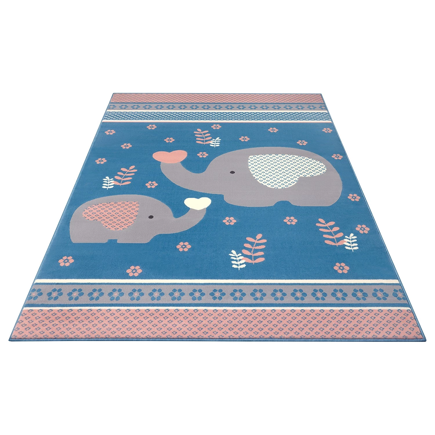 Hanse Home Tapis enfant Happy Elefant - Polypropylène - Bleu ciel - 80 x 150 cm 4 Hanse Home Tapis enfant Happy Elefant - Polypropylène - Bleu ciel - 80 x 150 cm – Image 2