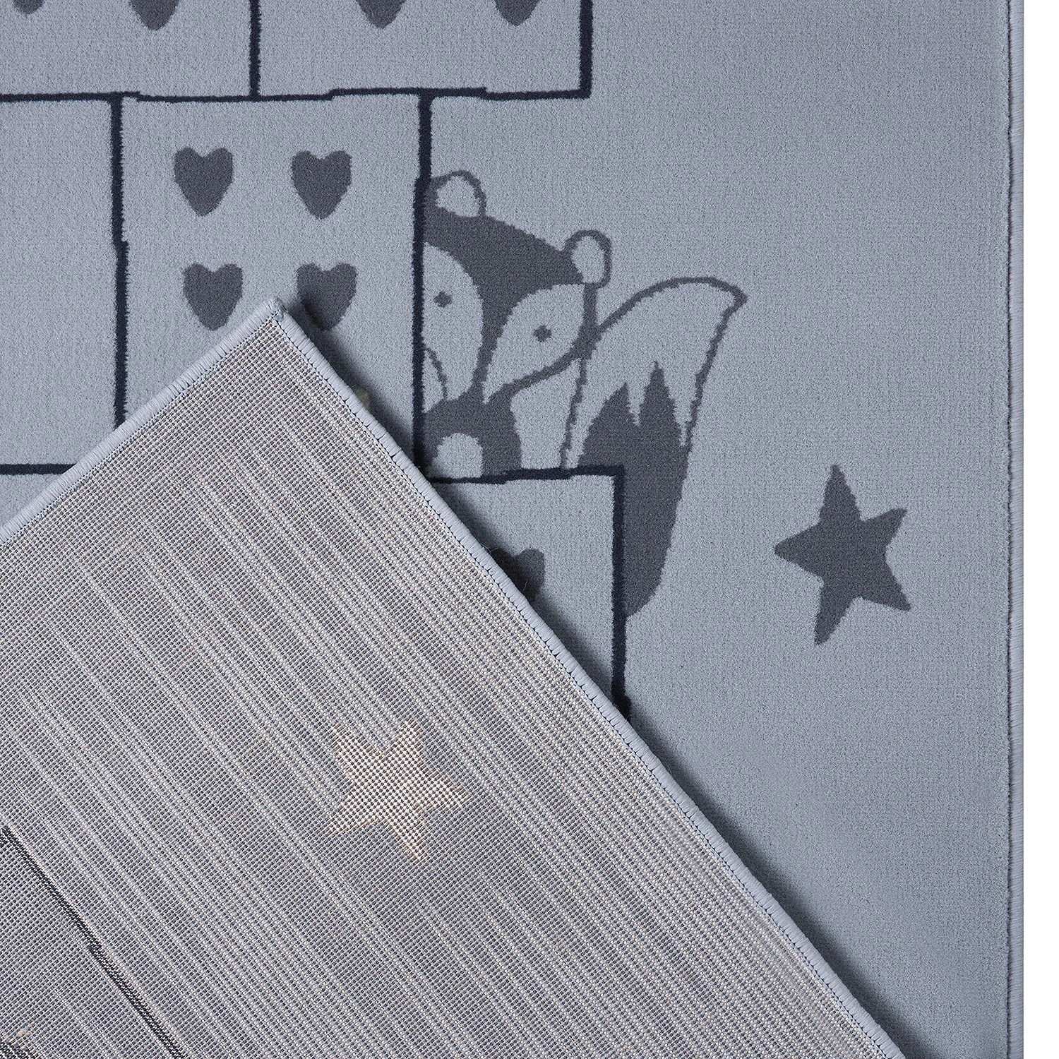 Hanse Home Tapis enfant Jump - Polypropylène - Gris 5 Hanse Home Tapis enfant Jump - Polypropylène - Gris – Image 3