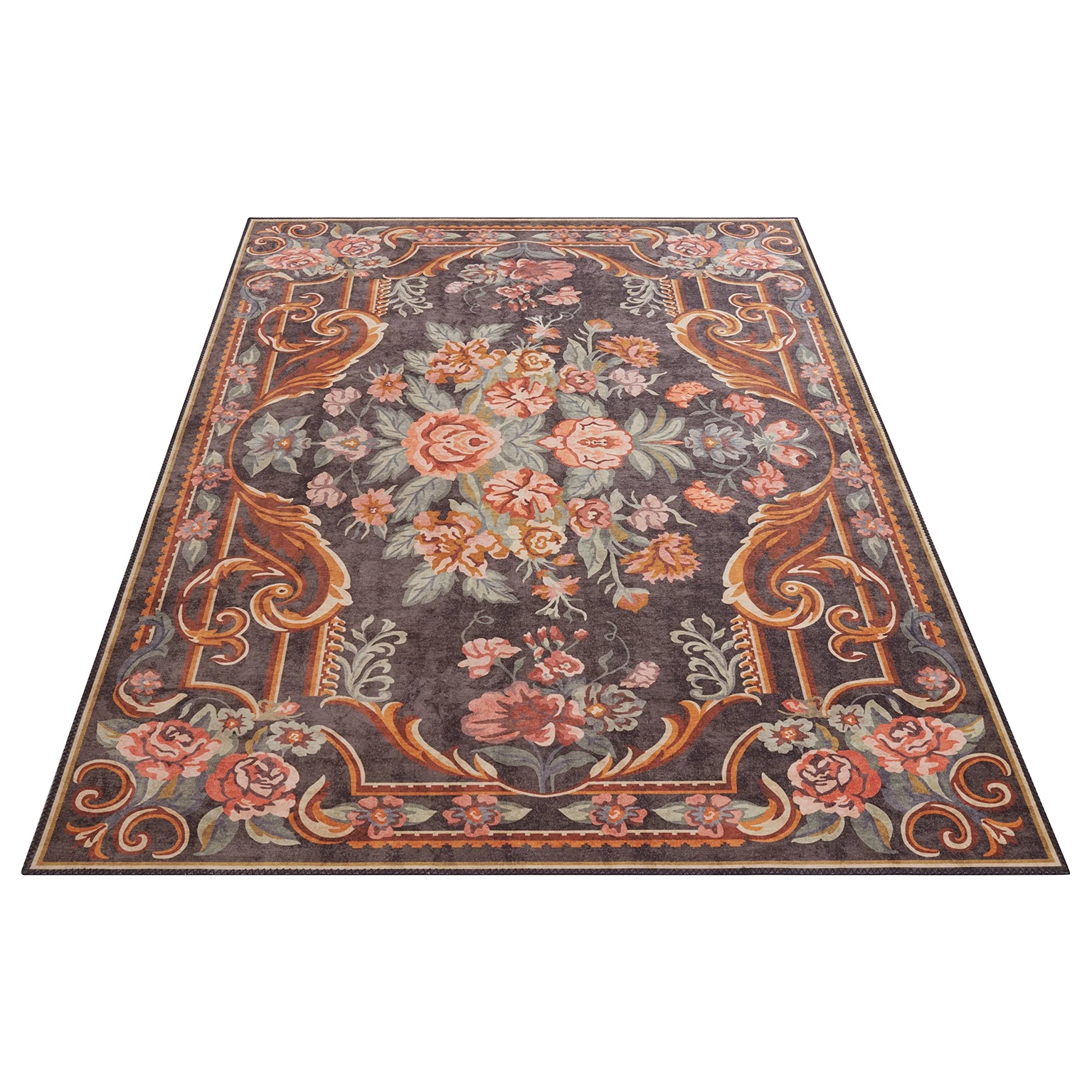 Top Square Tapis Bassac - Polyester - Multicolore - 200 x 290 cm 5 Top Square Tapis Bassac - Polyester - Multicolore - 200 x 290 cm – Image 3