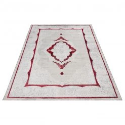Mint Rugs Tapis Alba - Polypropylène - Argenté / Rouge - 80 x 150 cm -Tapis Soldes Boutique 1000250484 210311 14362000421 DETAILS P000000001000250484