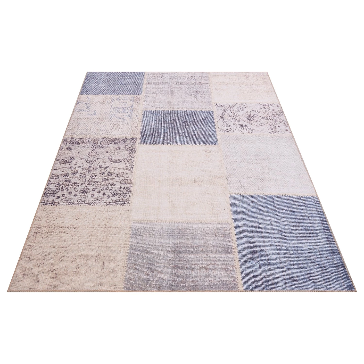 Top Square Tapis Lillemer - Polyester - Bleu - 160 x 230 cm 6 Top Square Tapis Lillemer - Polyester - Bleu - 160 x 230 cm – Image 4