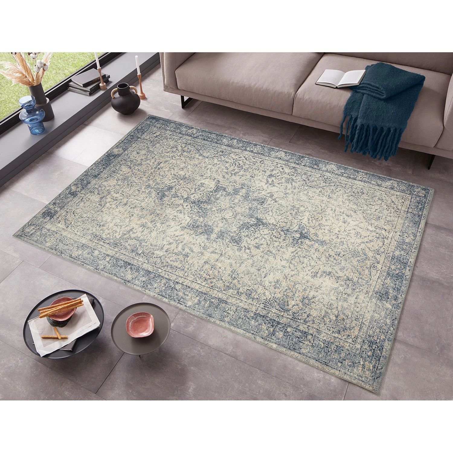 Top Square Tapis Cozzano - Polyester - Gris - 160 x 230 cm 4 Top Square Tapis Cozzano - Polyester - Gris - 160 x 230 cm – Image 2