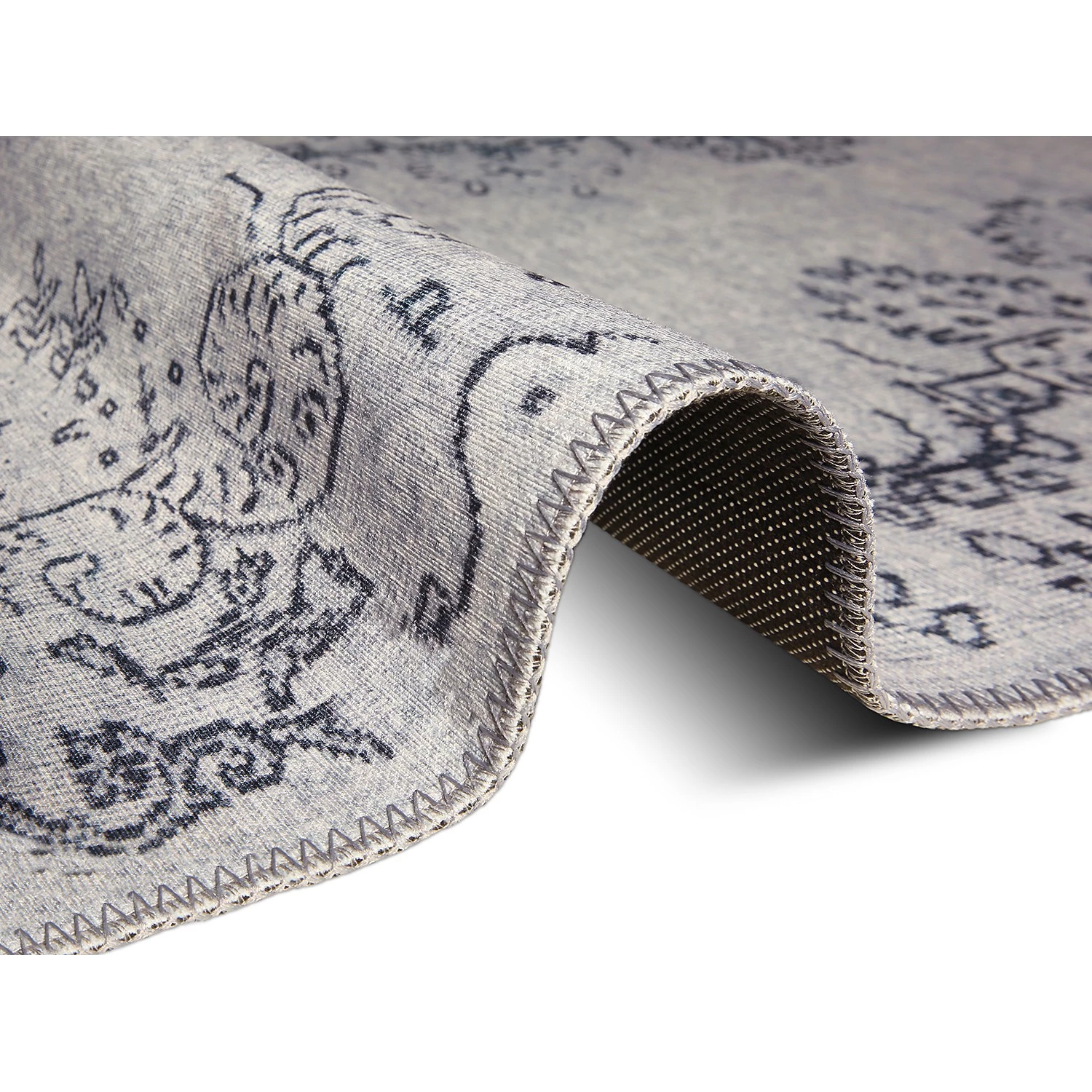 Top Square Tapis Thillois - Polyester - Gris - 120 x 170 cm 6 Top Square Tapis Thillois - Polyester - Gris - 120 x 170 cm – Image 4