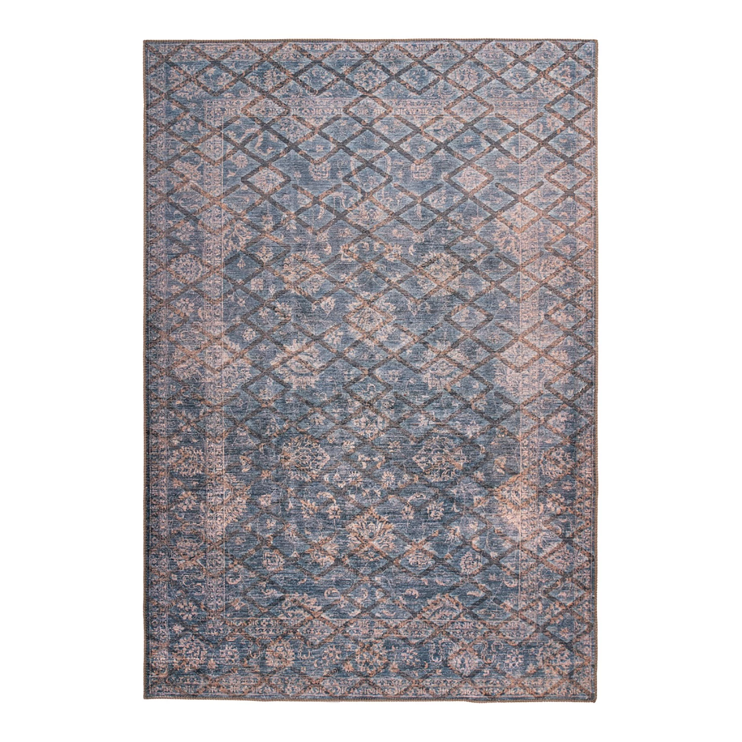 Kayoom Tapis Antique 225 - Fibres synthétiques - Bleu / Doré - 80 x 150 cm 3 Kayoom Tapis Antique 225 - Fibres synthétiques - Bleu / Doré - 80 x 150 cm