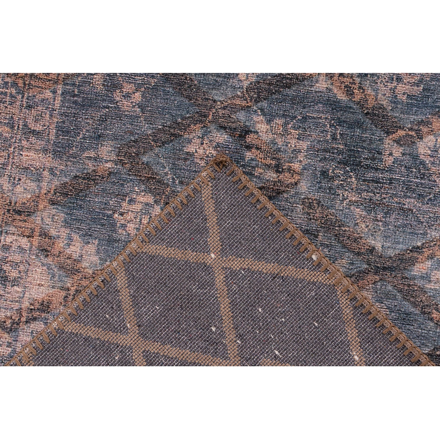 Kayoom Tapis Antique 225 - Fibres synthétiques - Bleu / Doré - 80 x 150 cm 5 Kayoom Tapis Antique 225 - Fibres synthétiques - Bleu / Doré - 80 x 150 cm – Image 3