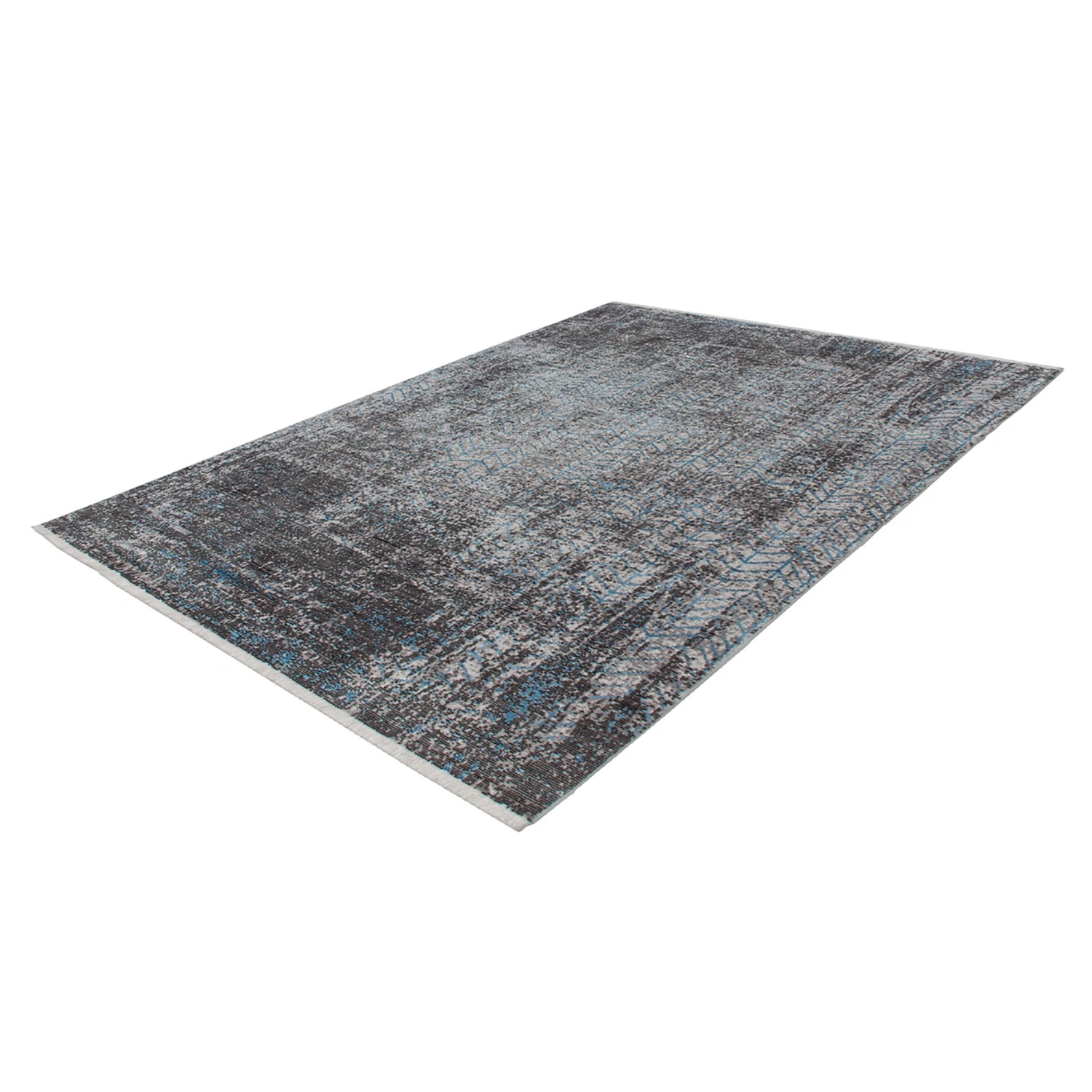 Arte Espina Tapis Antigua 300 - Fibres synthétiques - Gris / Turquoise - 160 x 230 cm 5 Arte Espina Tapis Antigua 300 - Fibres synthétiques - Gris / Turquoise - 160 x 230 cm – Image 3