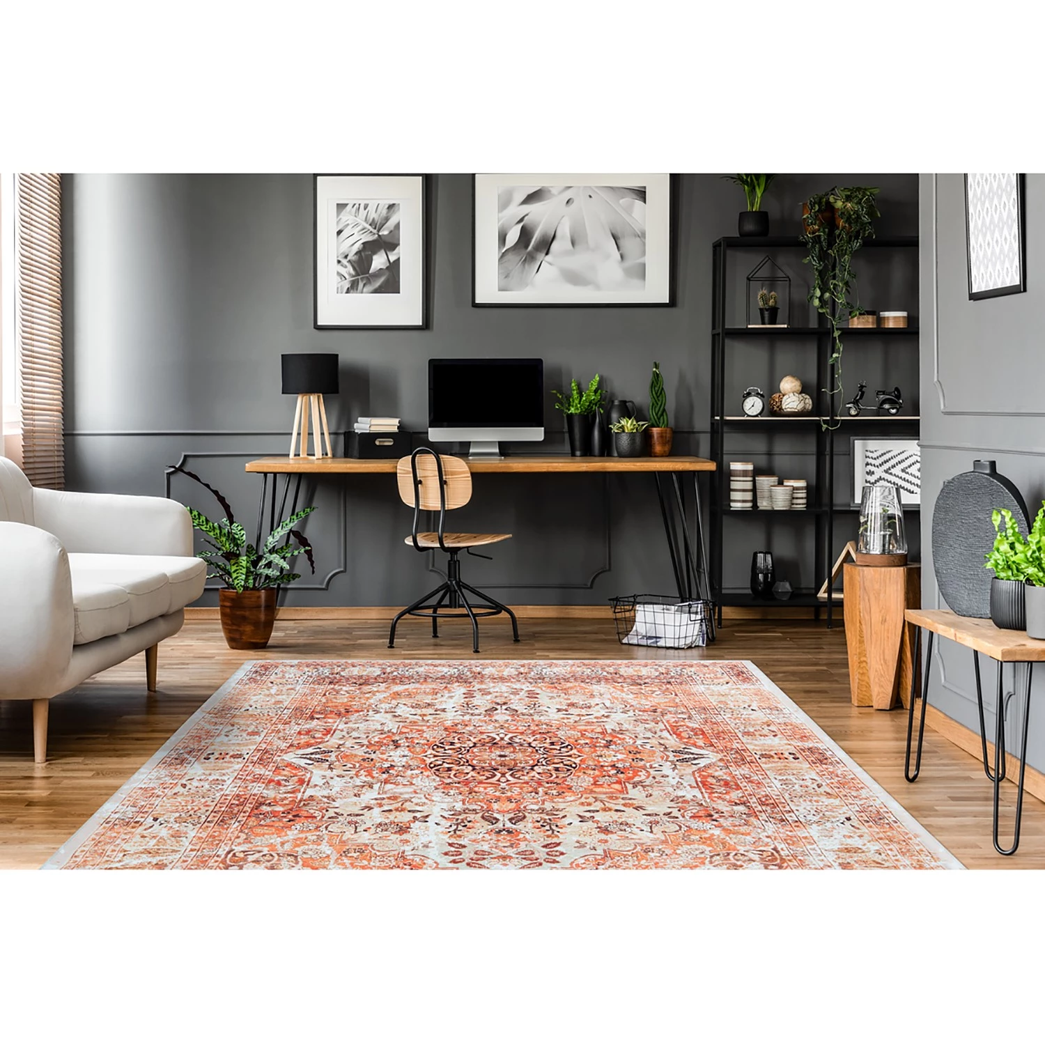 Arte Espina Tapis Galaxy 1000 - Fibres synthétiques - Orange / Beige - 80 x 150 cm 4 Arte Espina Tapis Galaxy 1000 - Fibres synthétiques - Orange / Beige - 80 x 150 cm – Image 2