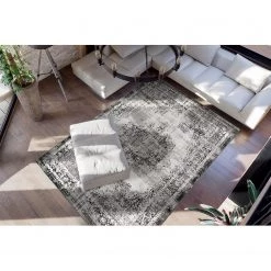 Kayoom Tapis Ariya 225 I - Fibres synthétiques - Anthracite - 160 x 230 cm -Tapis Soldes Boutique 1000251703 210413 14402001296 MOOD DETAILS P000000001000251703 mood