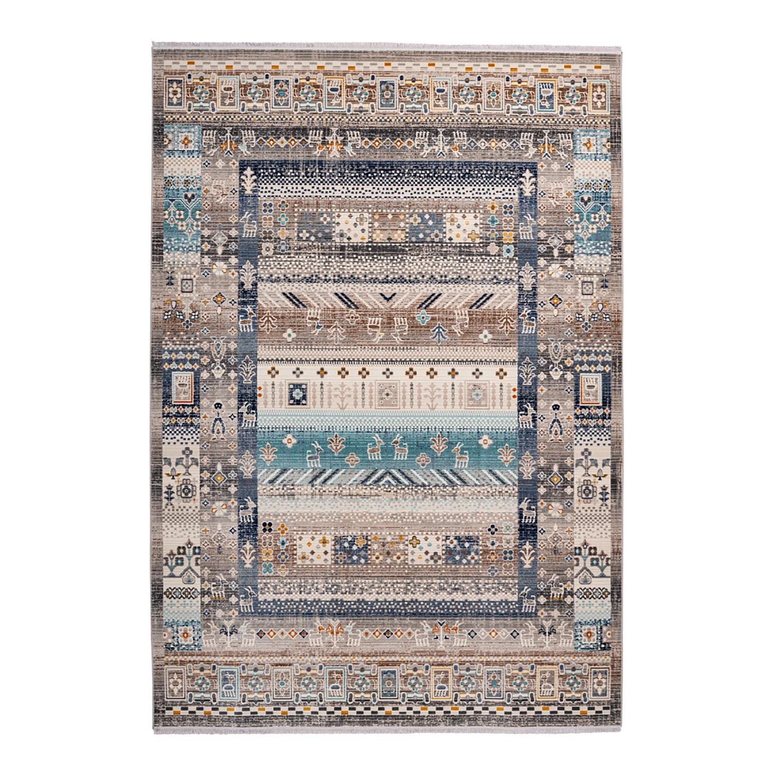 Kayoom Tapis Anouk 525 - Fibres synthétiques - Marron / Bleu - 200 x 290 cm 3 Kayoom Tapis Anouk 525 - Fibres synthétiques - Marron / Bleu - 200 x 290 cm