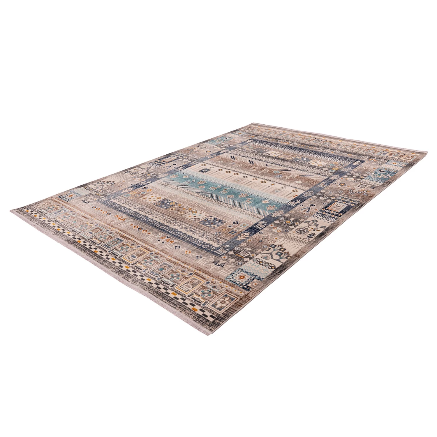 Kayoom Tapis Anouk 525 - Fibres synthétiques - Marron / Bleu - 200 x 290 cm 5 Kayoom Tapis Anouk 525 - Fibres synthétiques - Marron / Bleu - 200 x 290 cm – Image 3