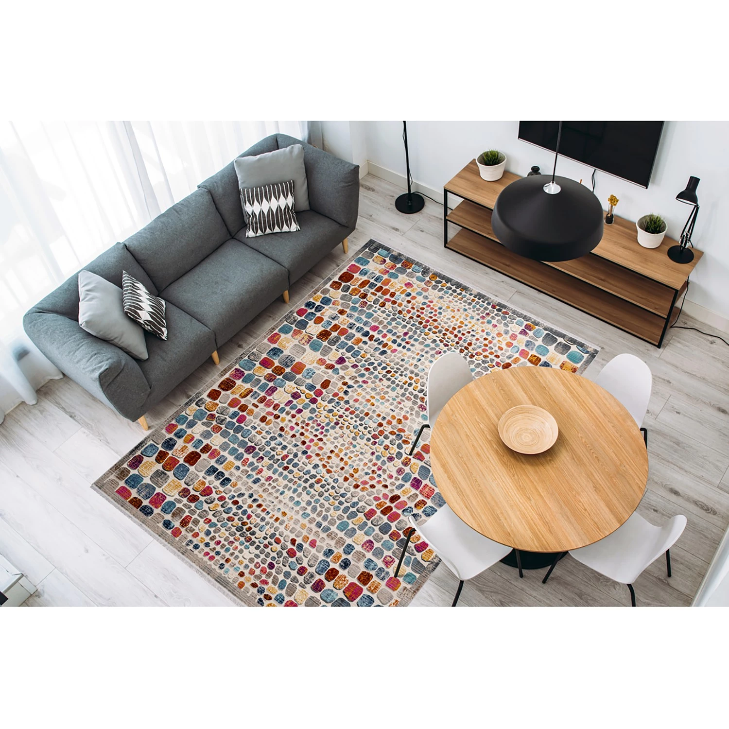 Kayoom Tapis Anouk 125 - Fibres synthétiques - Multicolore - 160 x 230 cm 4 Kayoom Tapis Anouk 125 - Fibres synthétiques - Multicolore - 160 x 230 cm – Image 2
